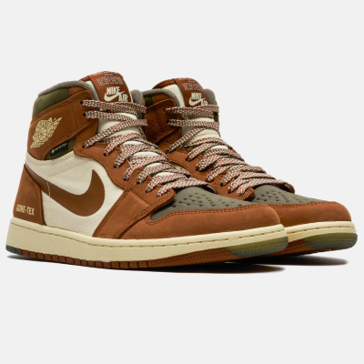 Air Jordan 1 High Gore-Tex Element Brown Olive купить в интернет-магазине Kicksmania