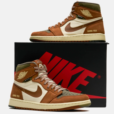 Air Jordan 1 High Gore-Tex Element Brown Olive купить в интернет-магазине Kicksmania