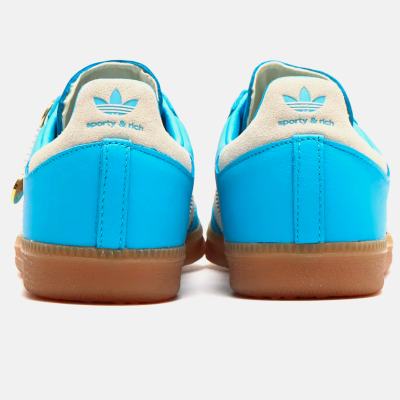 Sporty & Rich x Adidas Samba Blue Cream купить в интернет-магазине Kicksmania