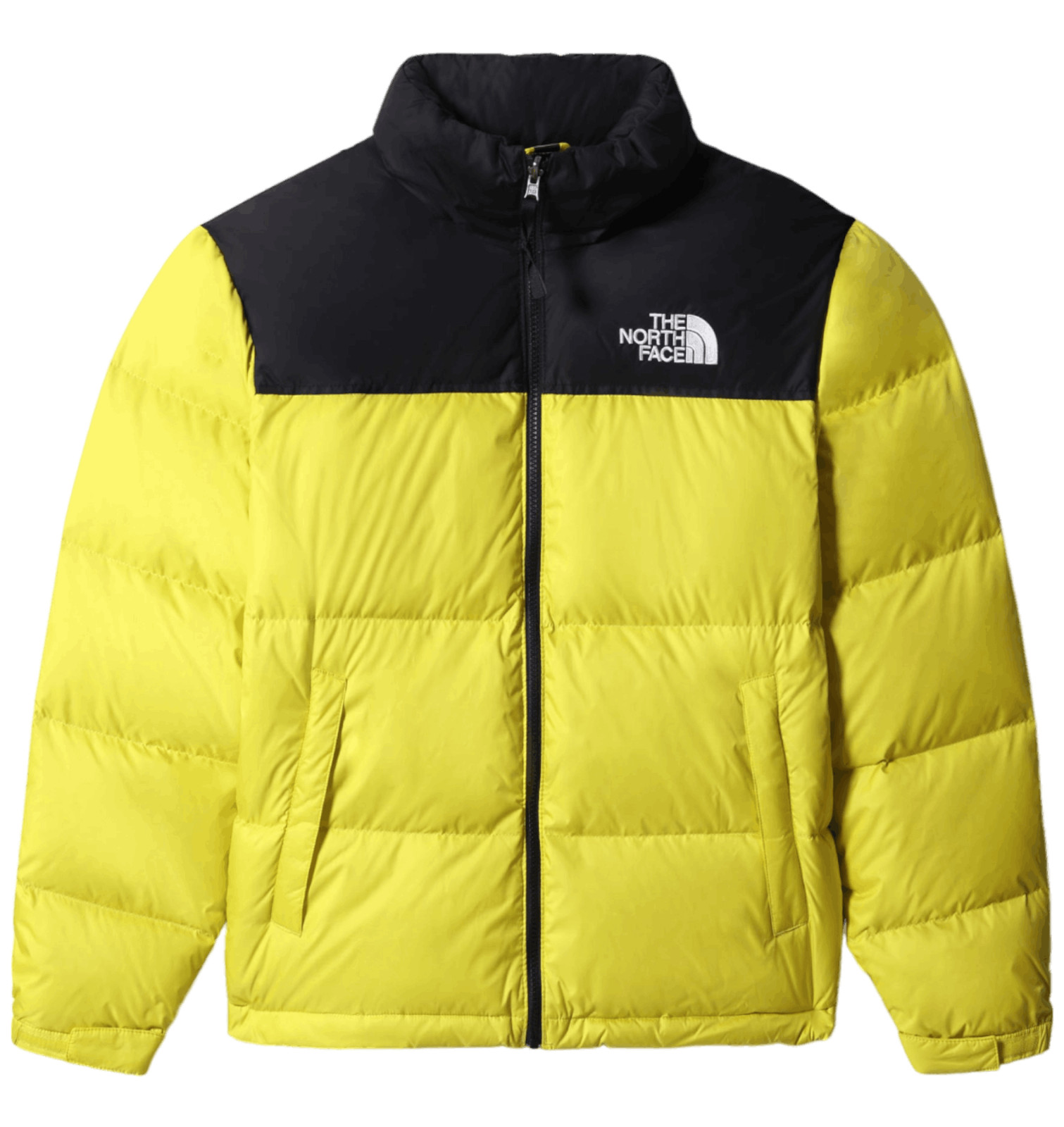 Yellow north face nuptse on sale