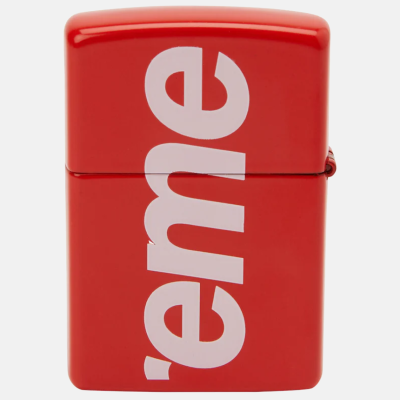 Зажигалка Supreme Zippo Logo Red купить в интернет-магазине Kicksmania