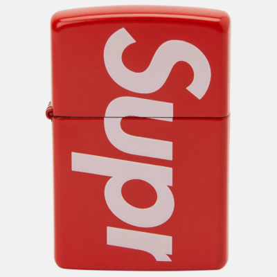 Зажигалка Supreme Zippo Logo Red купить в интернет-магазине Kicksmania