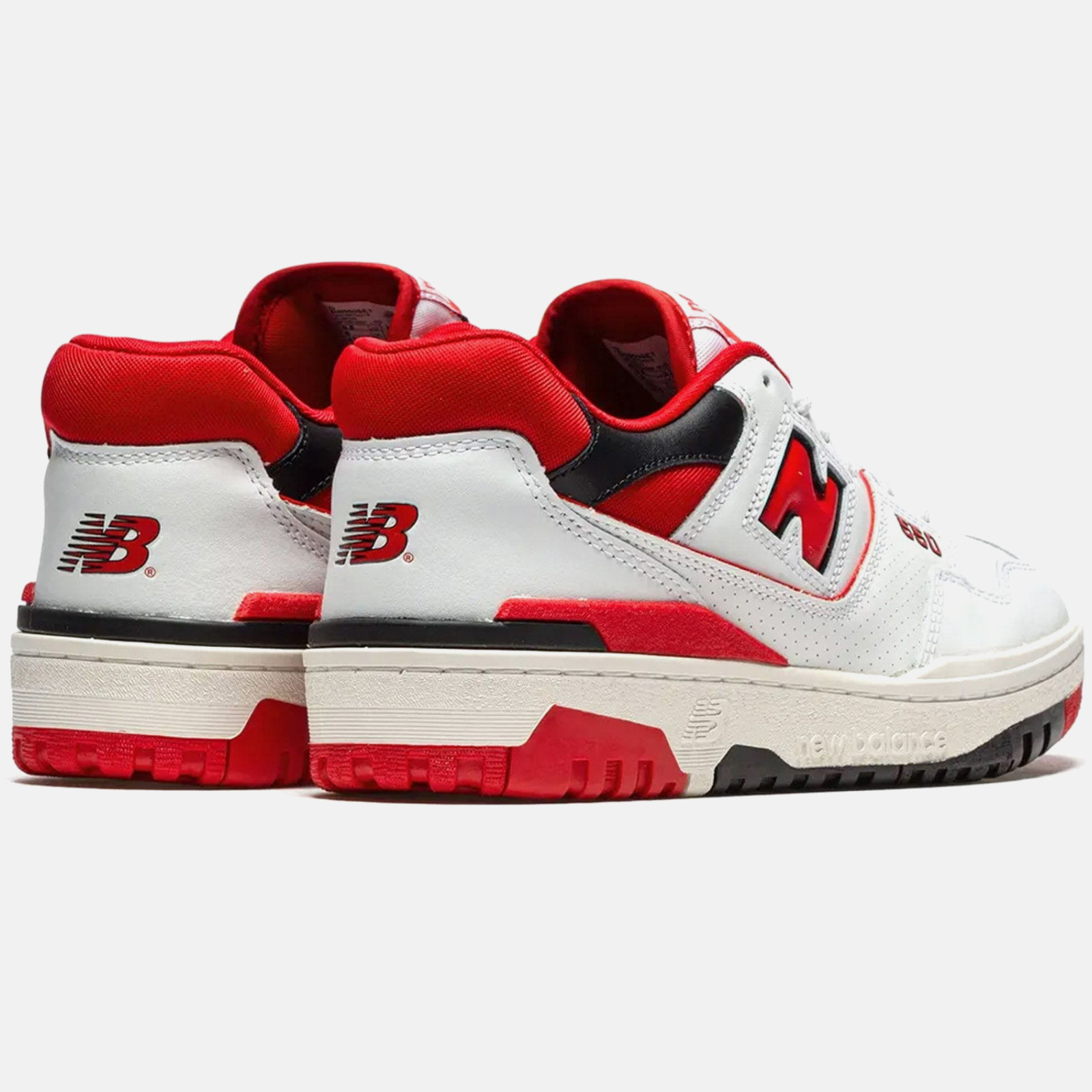 New balance white red sales