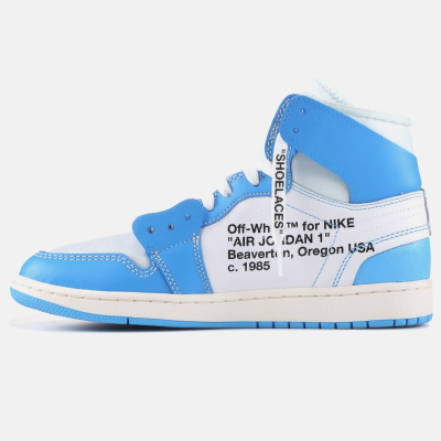 Off-White x Air Jordan 1 High UNC купить в интернет-магазине Kicksmania