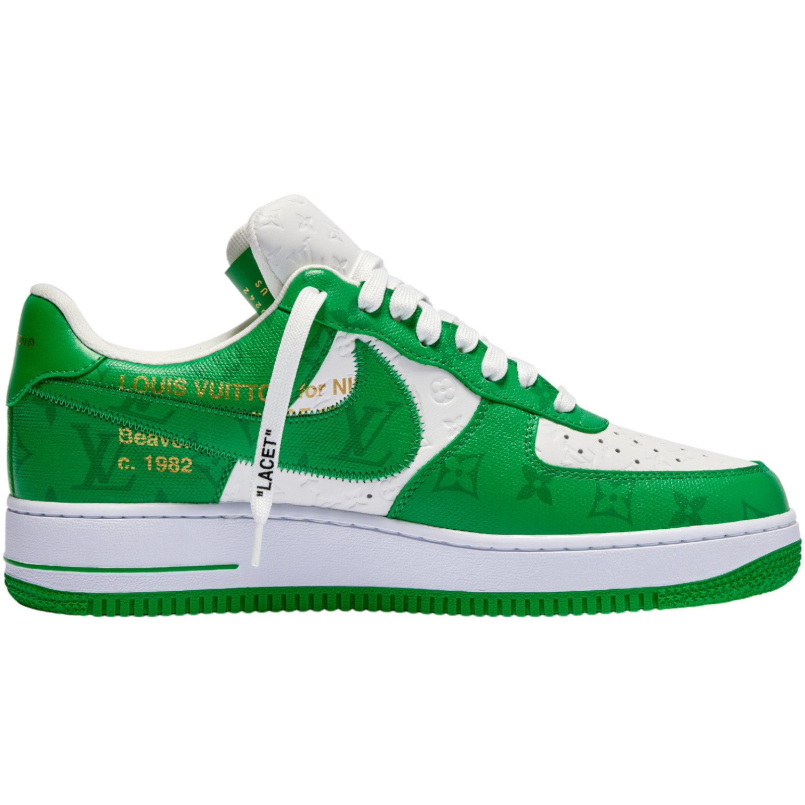 Louis Vuitton x Air Force 1 Low Green KicksMania