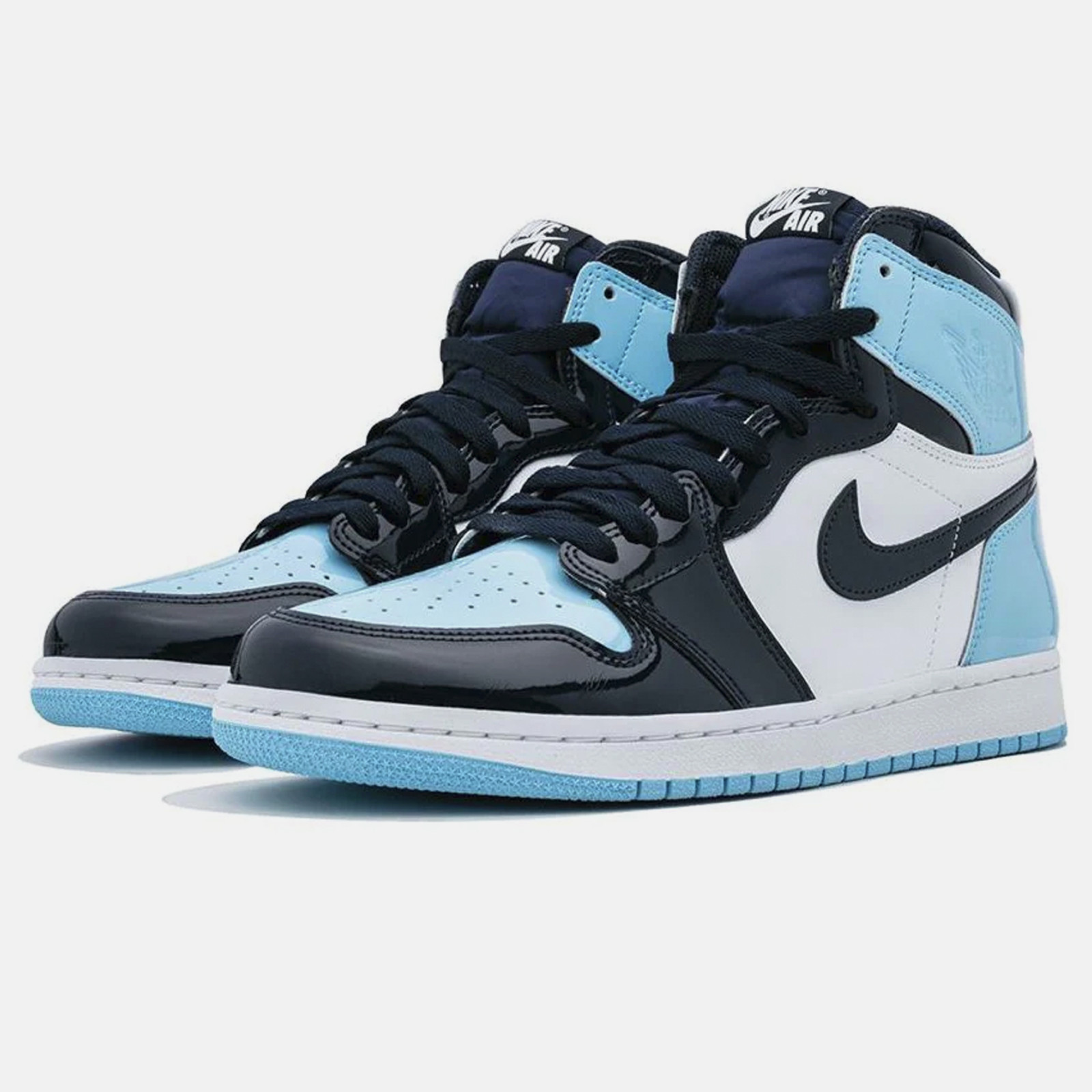 Air Jordan 1 Retro High UNC Patent KicksMania