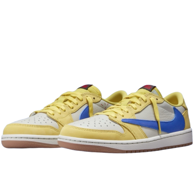 Travis Scott x Air Jordan 1 Low Canary купить в интернет-магазине Kicksmania