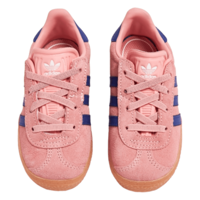 Pink adidas gazelle baby cheap