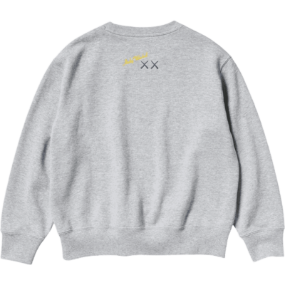 Свитшот KAWS x Andy Warhol x Uniqlo Time-Off Blue Grey купить в интернет-магазине Kicksmania