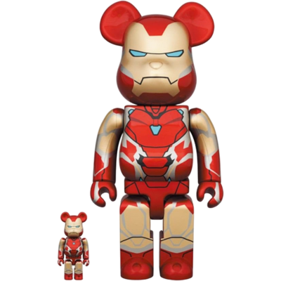 BearBrick Iron Man Mark 85 400%+100% купить в интернет-магазине Kicksmania