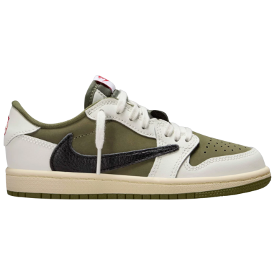 Travis Scott x Air Jordan 1 Low Medium Olive Kids купить в интернет-магазине Kicksmania