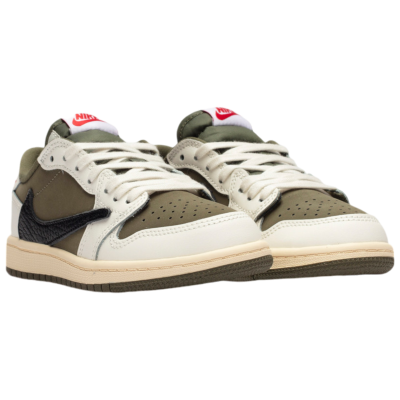 Travis Scott x Air Jordan 1 Low Medium Olive Kids купить в интернет-магазине Kicksmania