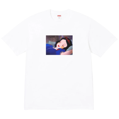 White and blue supreme shirt on sale