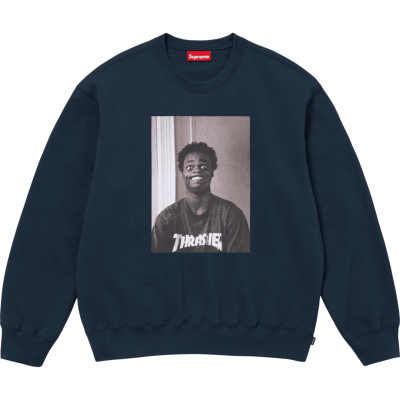Свитшот SUPREME X THRASHER HAROLD Navy купить в интернет-магазине Kicksmania