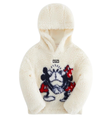KITH x Disney Sherpa Hoodie Sandrift Kids KicksMania