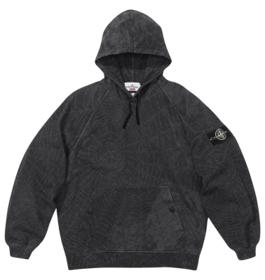 Толстовка Stone Island x Supreme Black Spider купить в интернет-магазине Kicksmania
