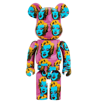 BearBrick x Andy Warhol Marilyn Monroe 1000% купить в интернет-магазине Kicksmania