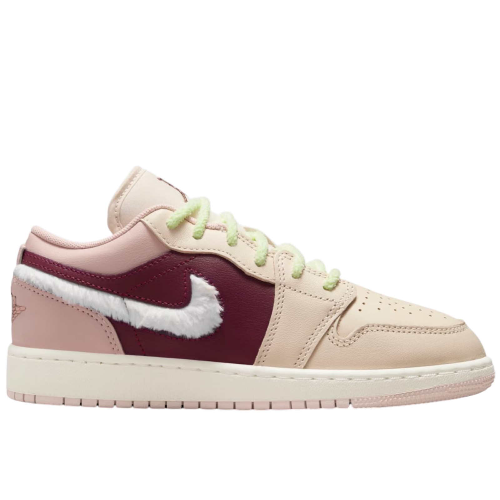Air Jordan 1 Low Fur Swoosh KicksMania