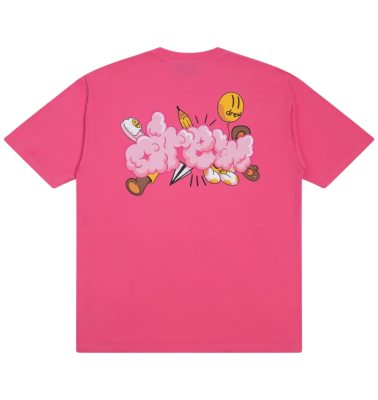 Футболка Drew Mascot Doodle Pink купить в интернет-магазине Kicksmania