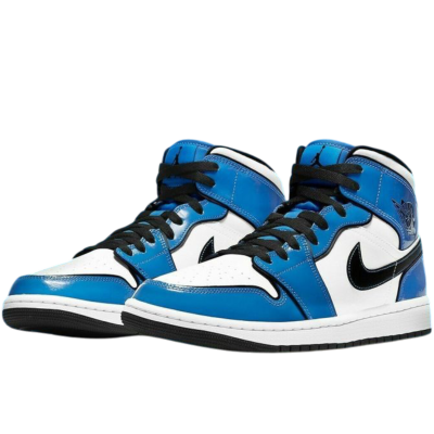 Air Jordan 1 Mid Signal Blue купить в интернет-магазине Kicksmania
