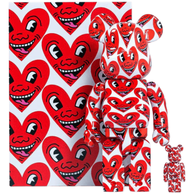 BearBrick Keith Haring 400% + 100% купить в интернет-магазине Kicksmania