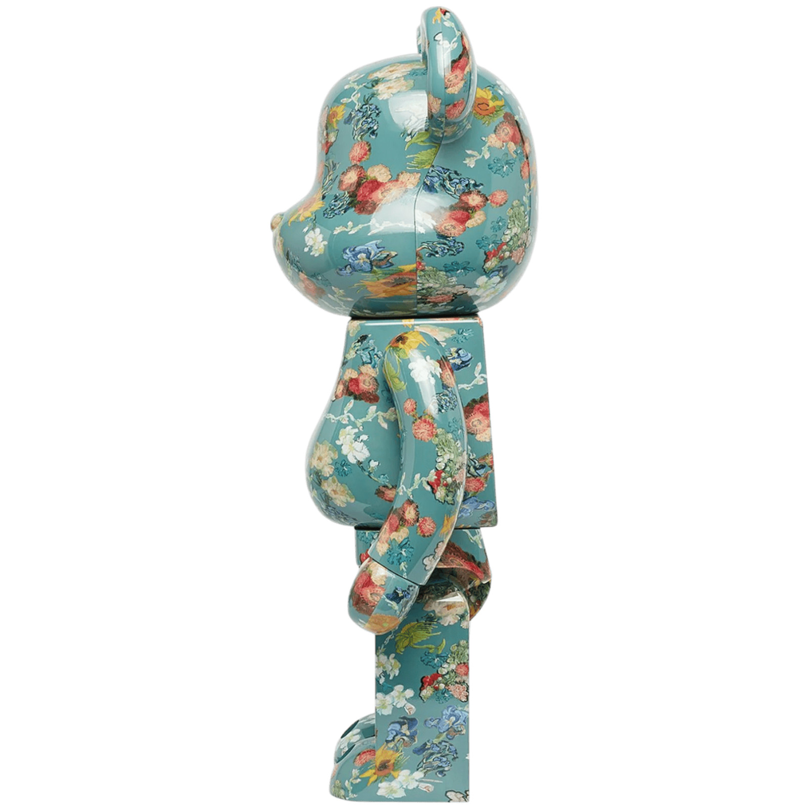 Bearbrick Van Gogh Museum Floral Pattern 50th Anniversary 400%+100