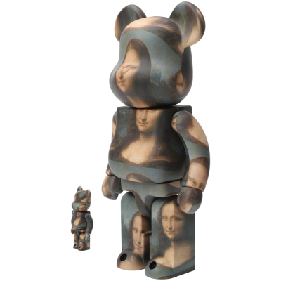 BearBrick Leonardo De Vinci Mona Lisa 400% + 100% купить в интернет-магазине Kicksmania