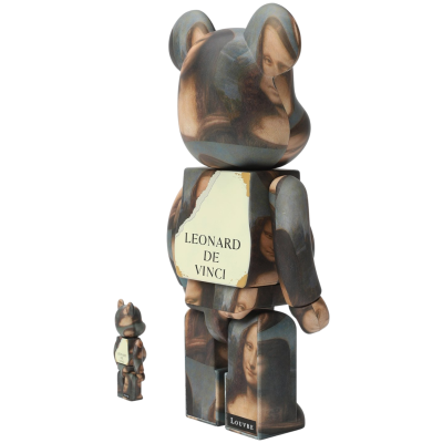 BearBrick Leonardo De Vinci Mona Lisa 400% + 100% купить в интернет-магазине Kicksmania