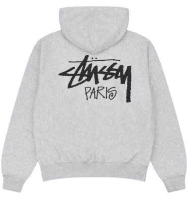 Толстовка Stussy Paris Zip Grey купить в интернет-магазине Kicksmania — фото 2