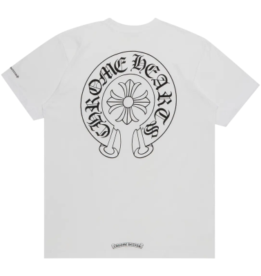 Футболка Chrome Hearts Horseshoe Logo White купить в интернет-магазине Kicksmania