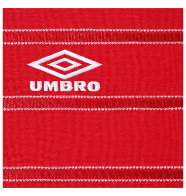 Футболка Umbro x  Supreme STRIPE SOCCER Red купить в интернет-магазине Kicksmania