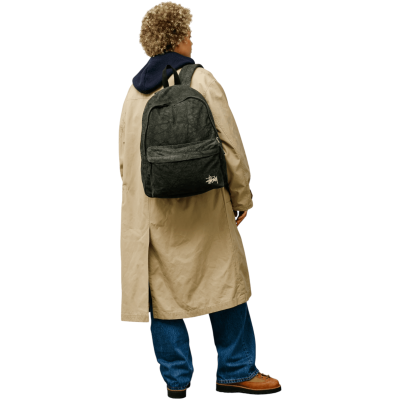 Рюкзак Stussy Canvas WASHED BLACK купить в интернет-магазине Kicksmania