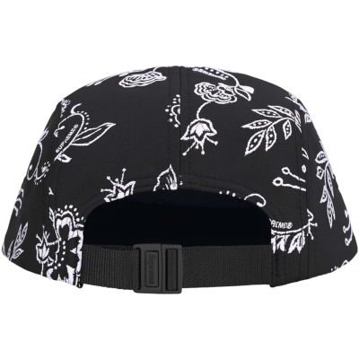 Кепка Supreme FLORAL JACQUARD CAMP Black купить в интернет-магазине Kicksmania