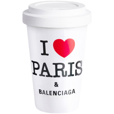 Стакан Balenciaga I Love Paris White купить в интернет-магазине Kicksmania
