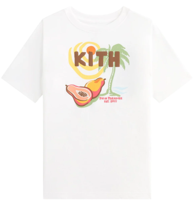 Футболка Kith Palm Paradise Vacation White Kids купить в интернет-магазине Kicksmania