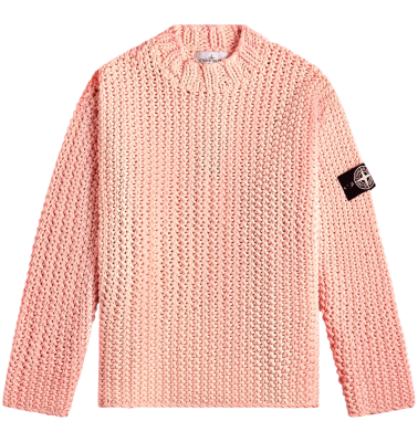 Свитер Stone Island Chain Stitch UV Reactive Cherry купить в интернет-магазине Kicksmania