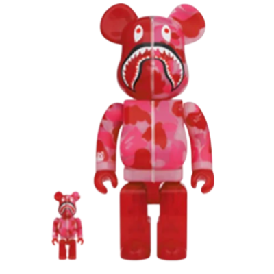 BearBrick Bape Red 400%+ 100% купить в интернет-магазине Kicksmania