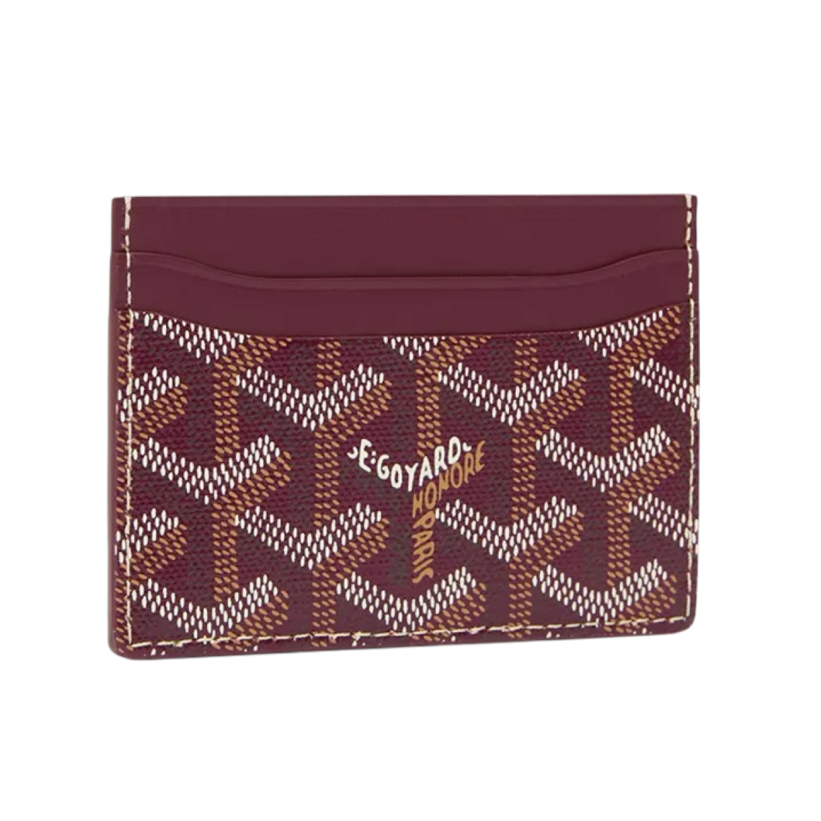 Кардхолдер Goyard Saint-Sulpice Card Wallet Burgundy купить с