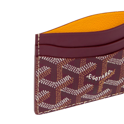 Кардхолдер Goyard Saint-Sulpice Card Wallet Burgundy купить в интернет-магазине Kicksmania