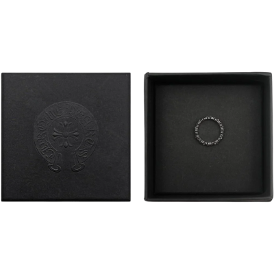 Кольцо CHROME HEARTS Silver Tiny E Plus Band Ring купить в интернет-магазине Kicksmania