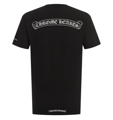 Футболка Chrome Hearts Scroll Logo Black купить в интернет-магазине Kicksmania