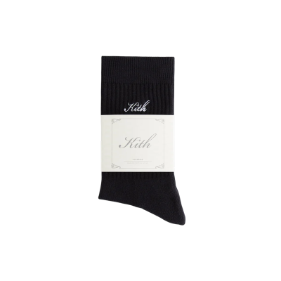 Носки Kith Script Classic Crew Black купить в интернет-магазине Kicksmania