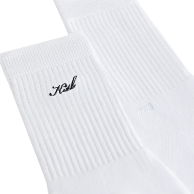 Носки Kith Script Classic Crew White купить в интернет-магазине Kicksmania