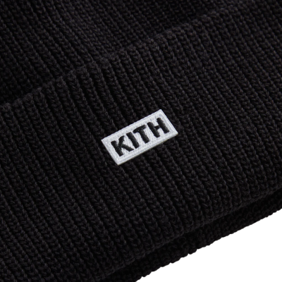 Шапка KITH Classic Beanie Black купить в интернет-магазине Kicksmania