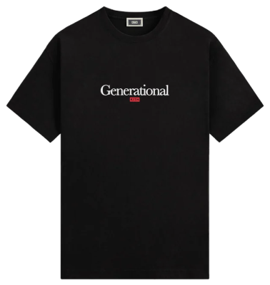 Футболка Kith Generational Quote Black купить в интернет-магазине Kicksmania