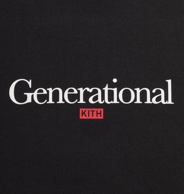 Футболка Kith Generational Quote Black купить в интернет-магазине Kicksmania