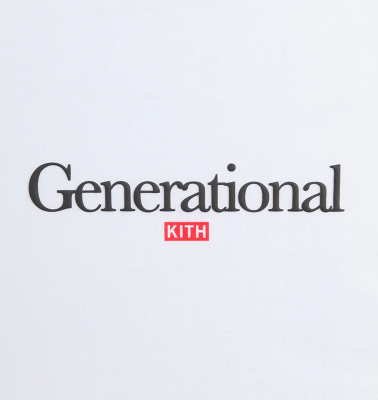 Футболка Kith Generational Quote White купить в интернет-магазине Kicksmania