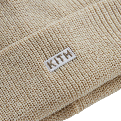 Шапка KITH Classic Beanie Sandrift купить в интернет-магазине Kicksmania