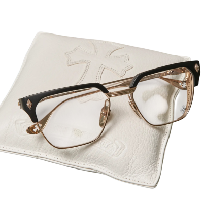 Очки CHROME HEARTS LGMA Matte Black/Gold Plated купить в интернет-магазине Kicksmania