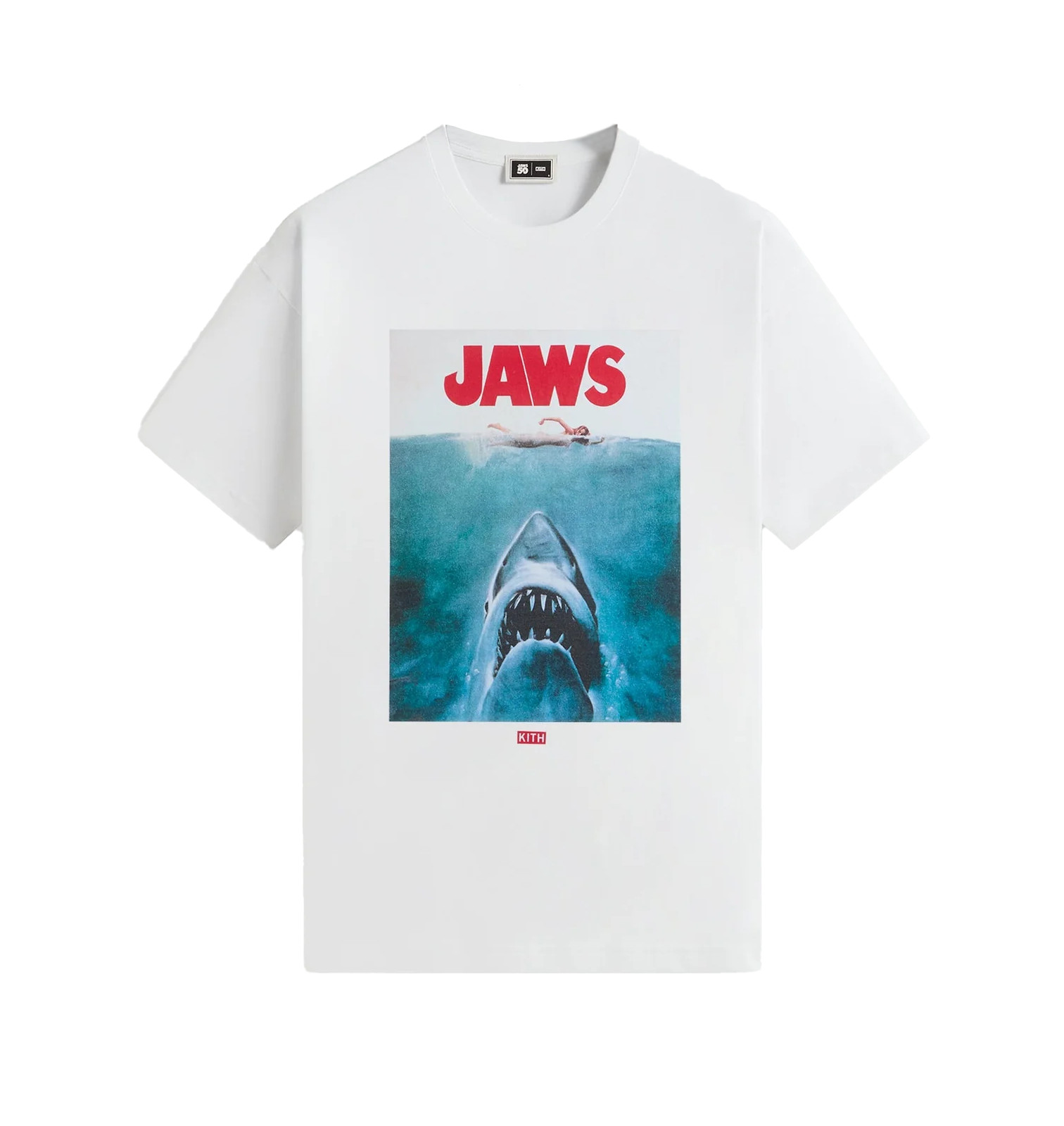 Футболка Футболка Kith for JAWS Main Poster Vintage White купить с